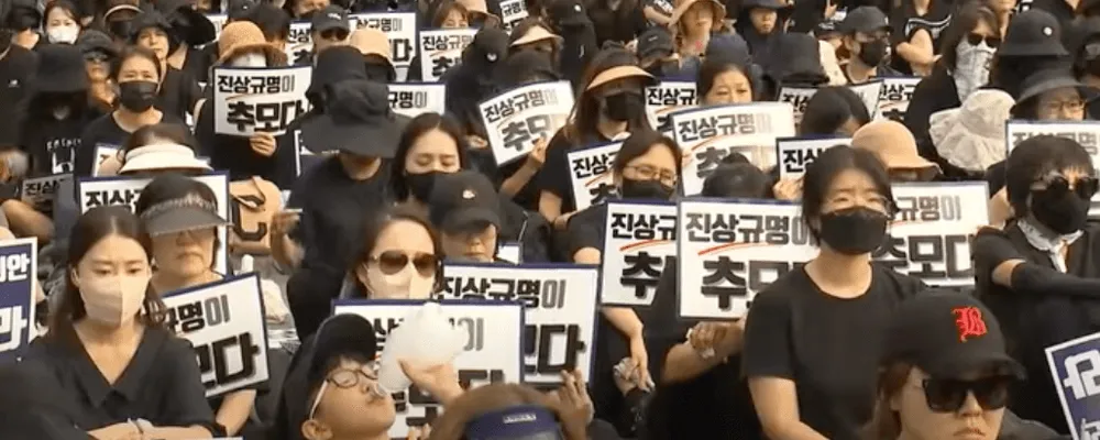 Le proteste in Corea del Sud