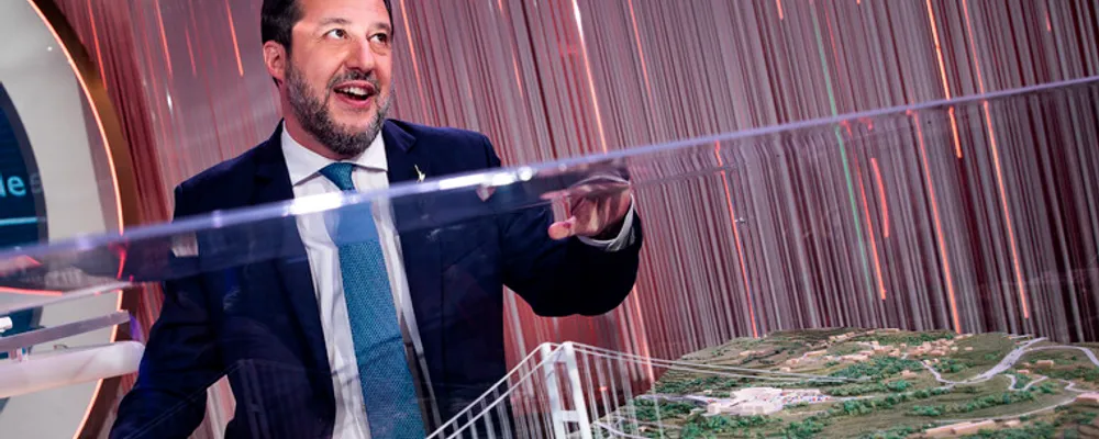 Matteo Salvini e il ponte sullo Stretto