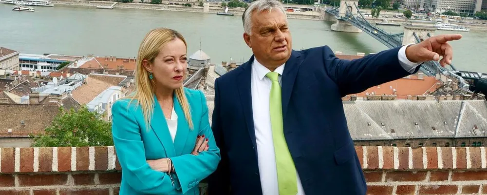 Giorgia Meloni e Viktor Orban