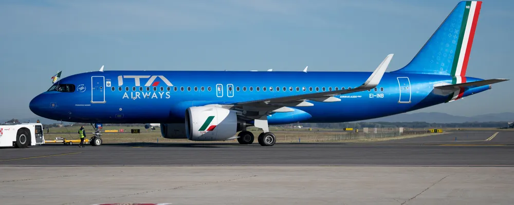 Un aereo di Ita
