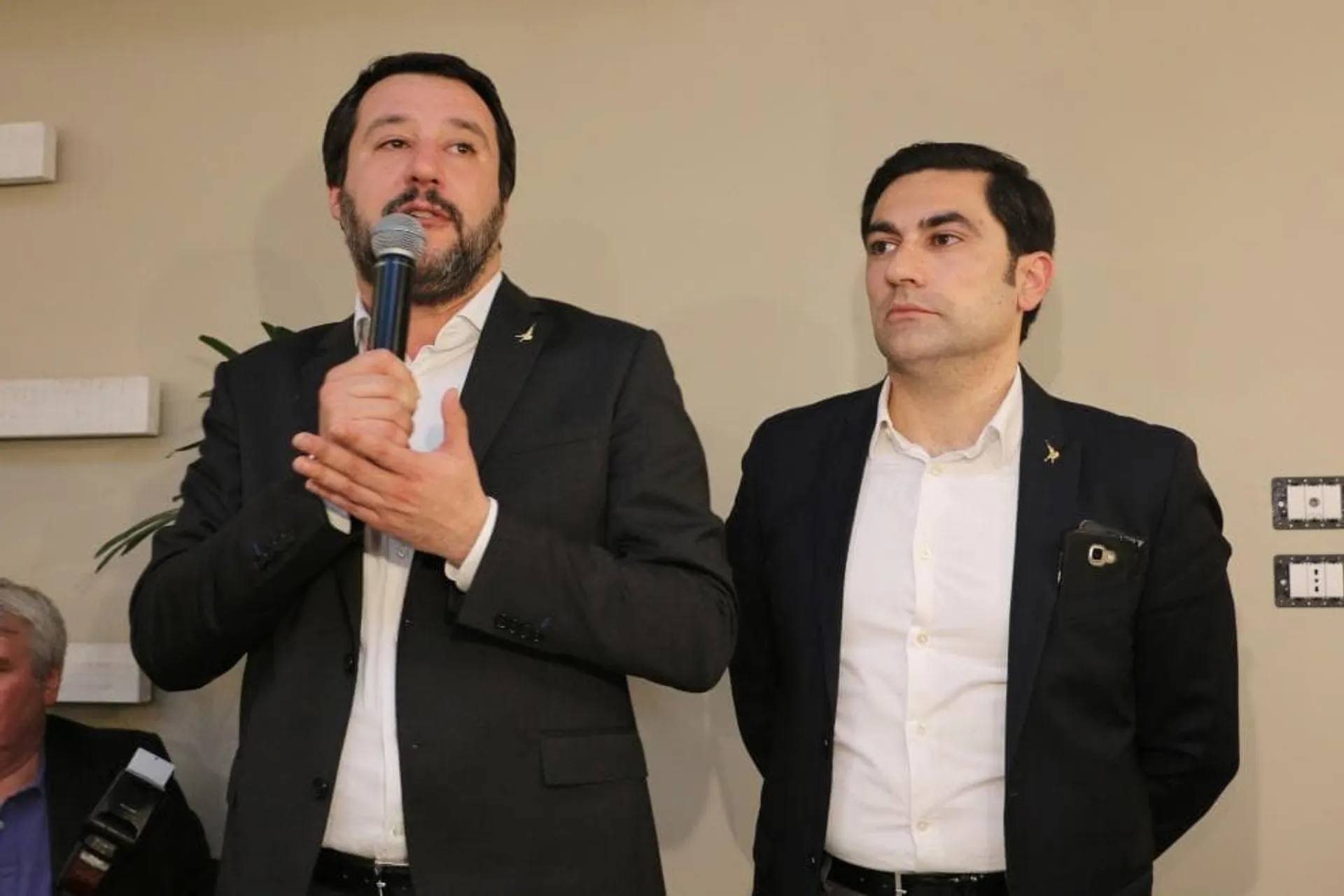 Matteo Salvini e Domenico Furgiele