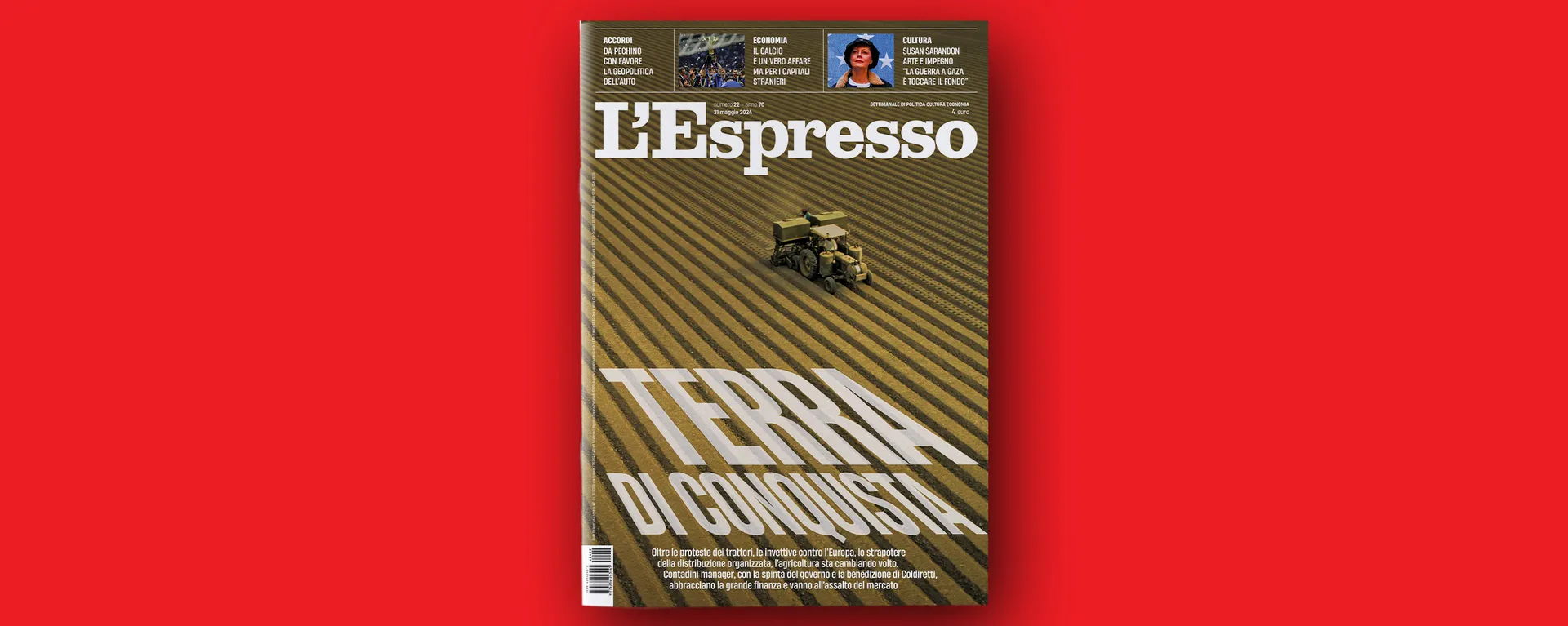 Terra di conquista, L’Espresso in edicola