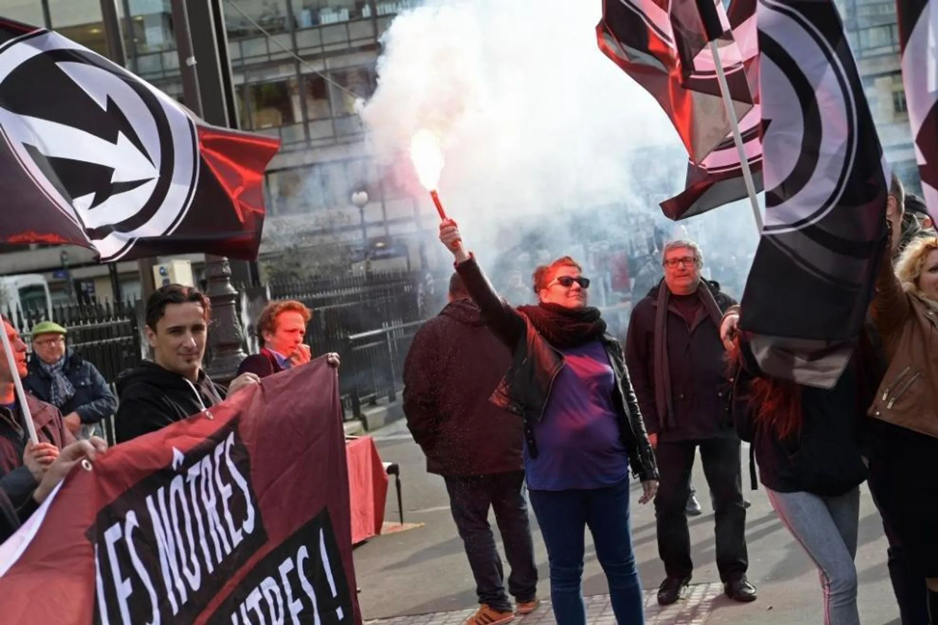 Una manifestazione dei nazionalisti francesi