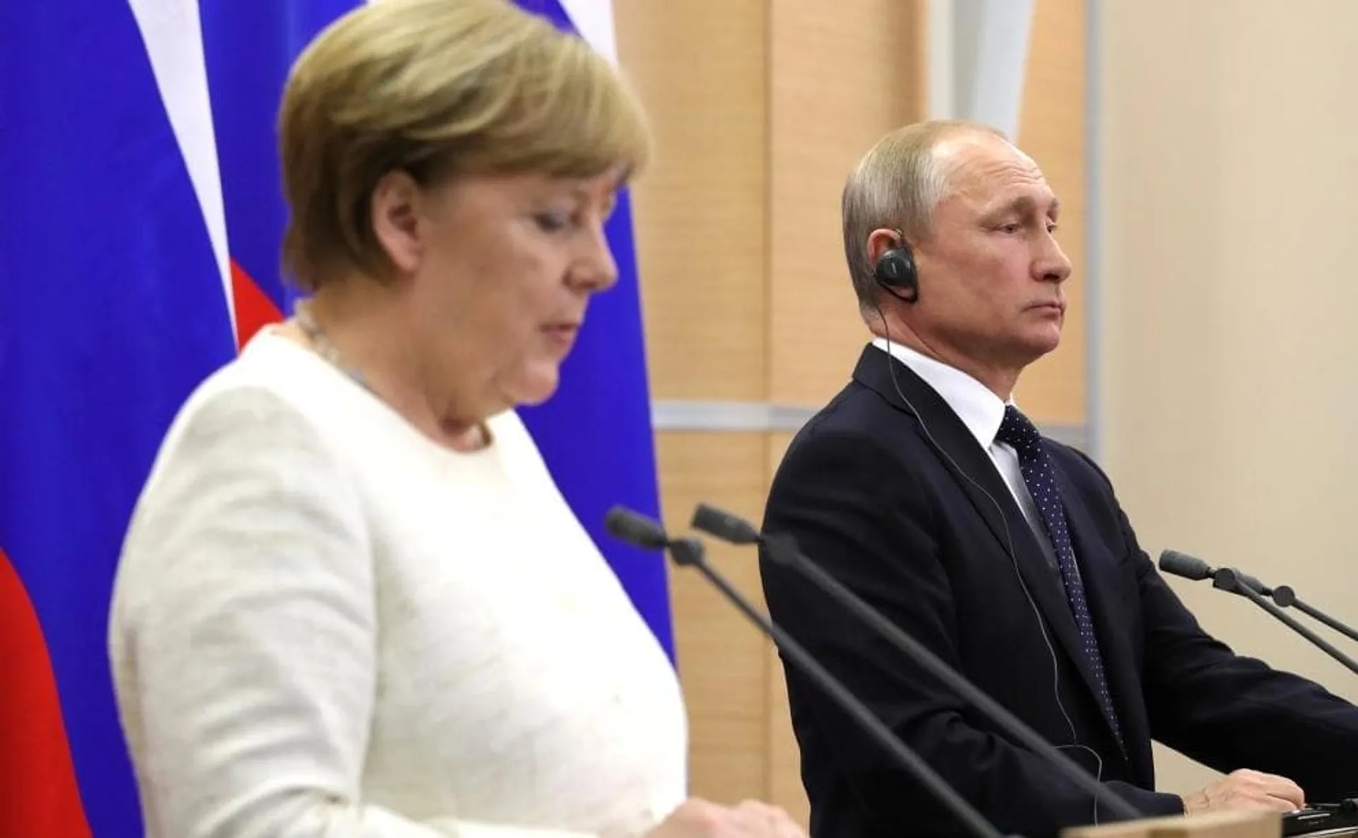 Angela Merkel e Vladimir Putin