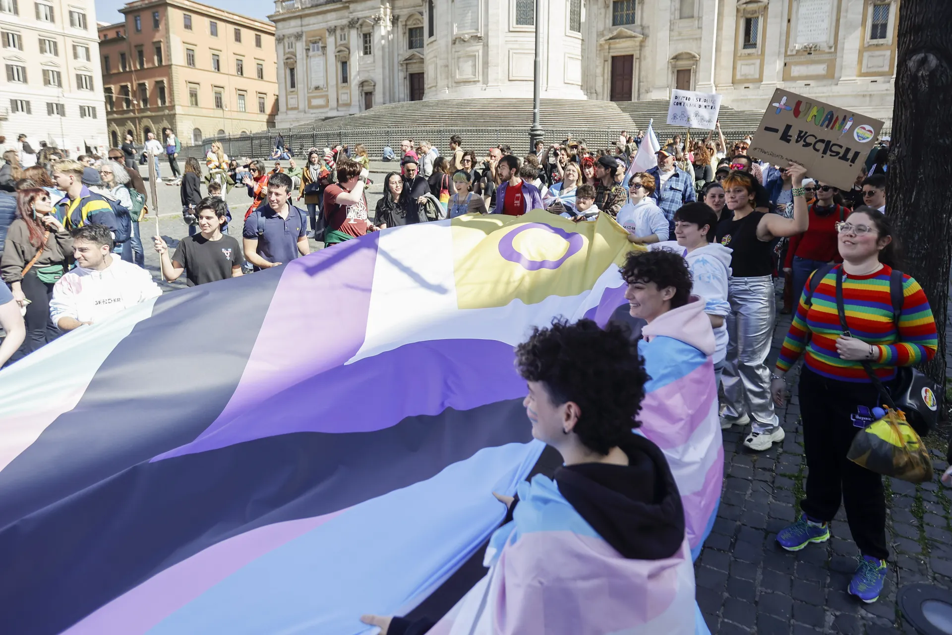 01/04/23 Roma. Manifestazione per i diritti delle giovani persone transgender