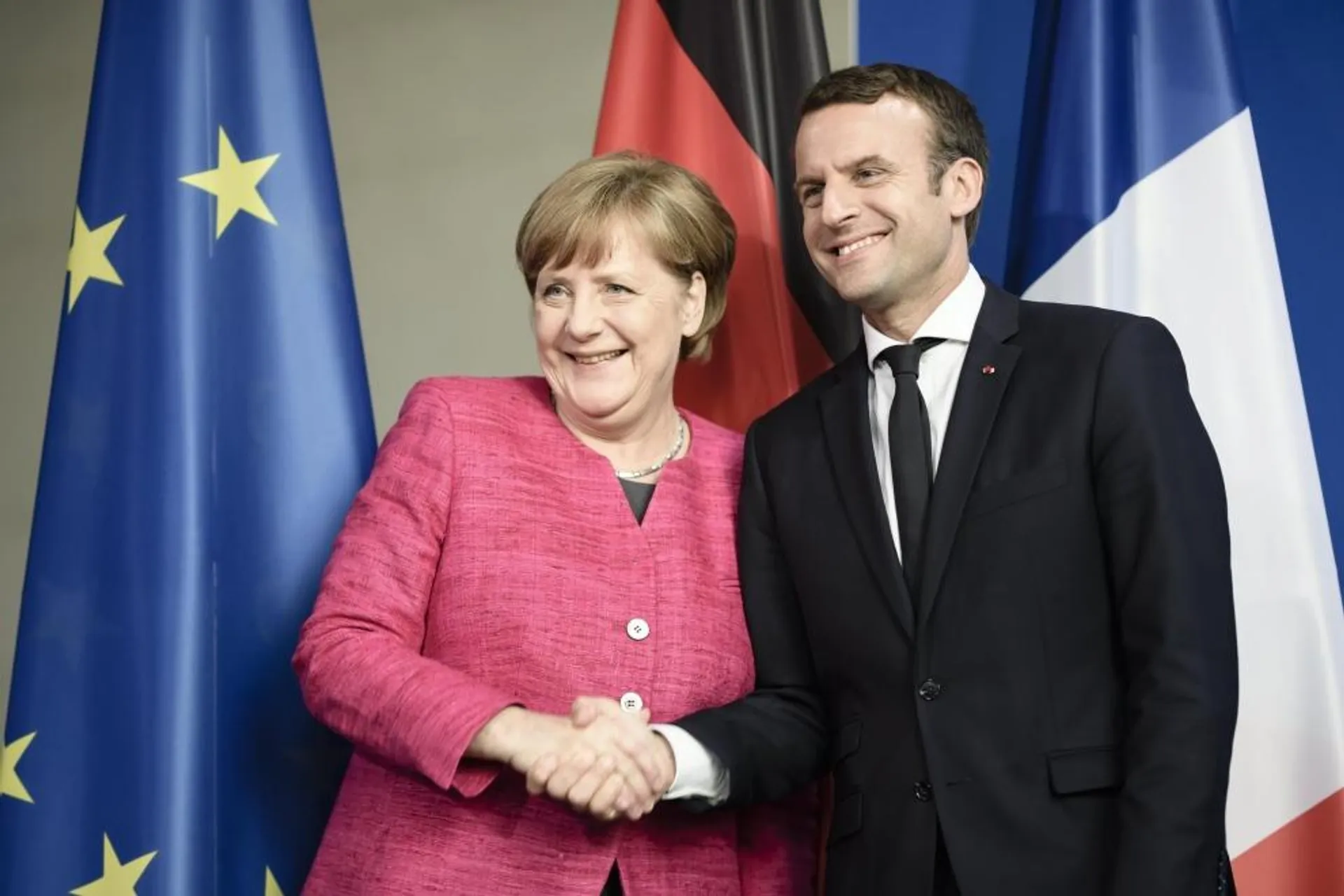 Angela Merkel ed Emmanuel Macron