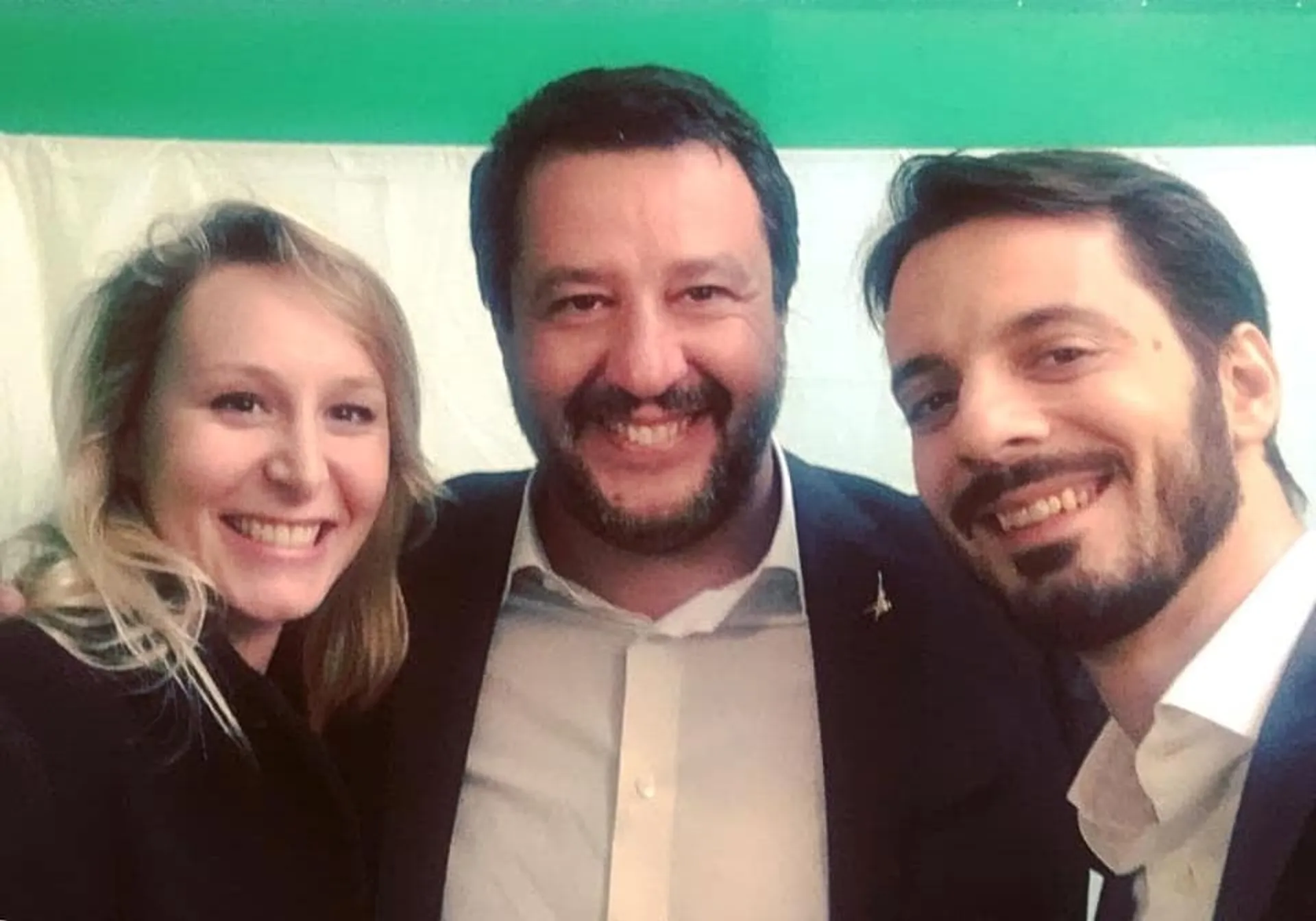 Marion Marechal-Le Pen, Matteo Salvini e Vincenzo Sofo