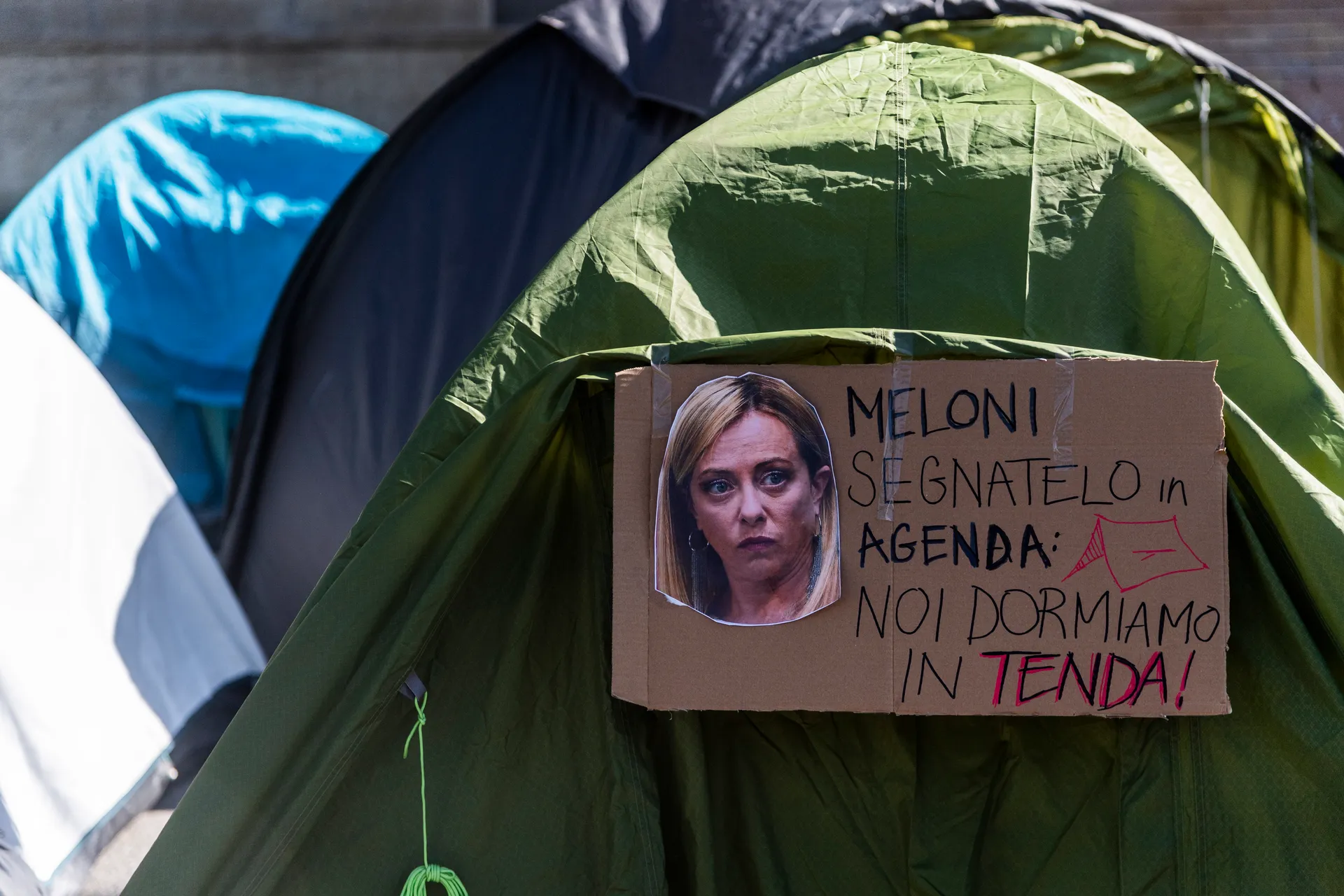 protesta tende Sapienza