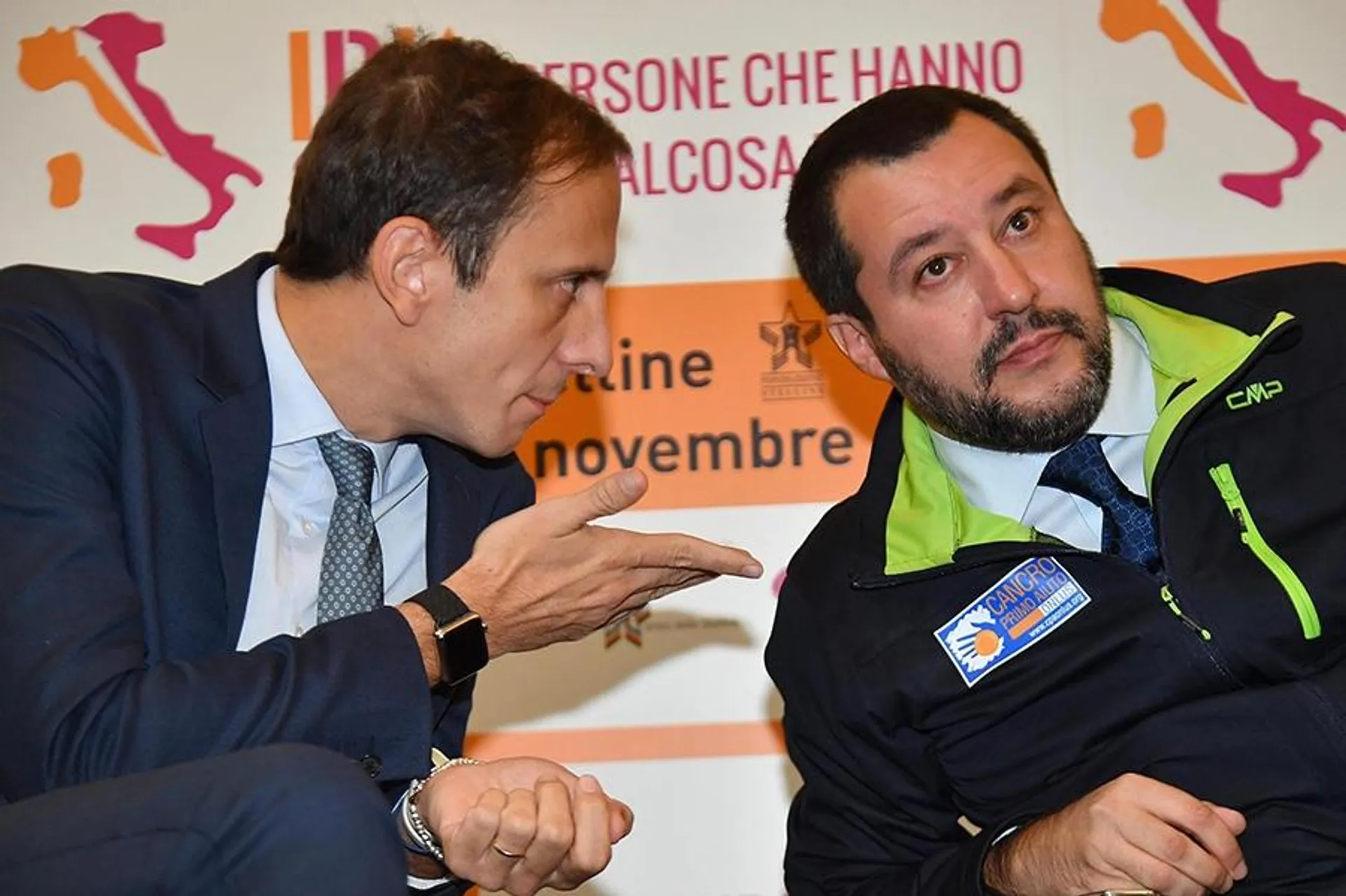 Il governatore leghista Massimiliano Fedriga con Matteo Salvini