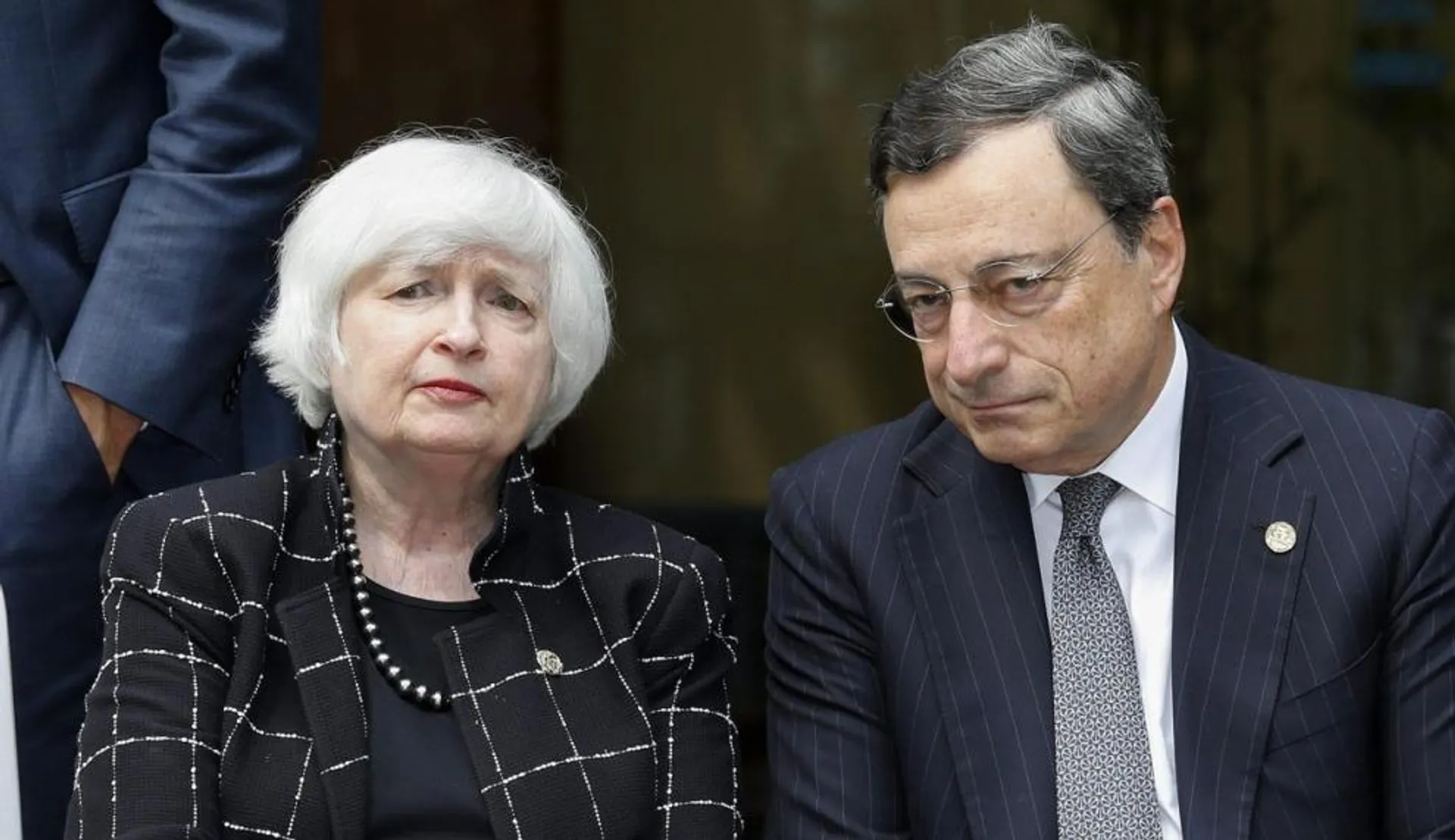 Janet Yellen con Mario Draghi