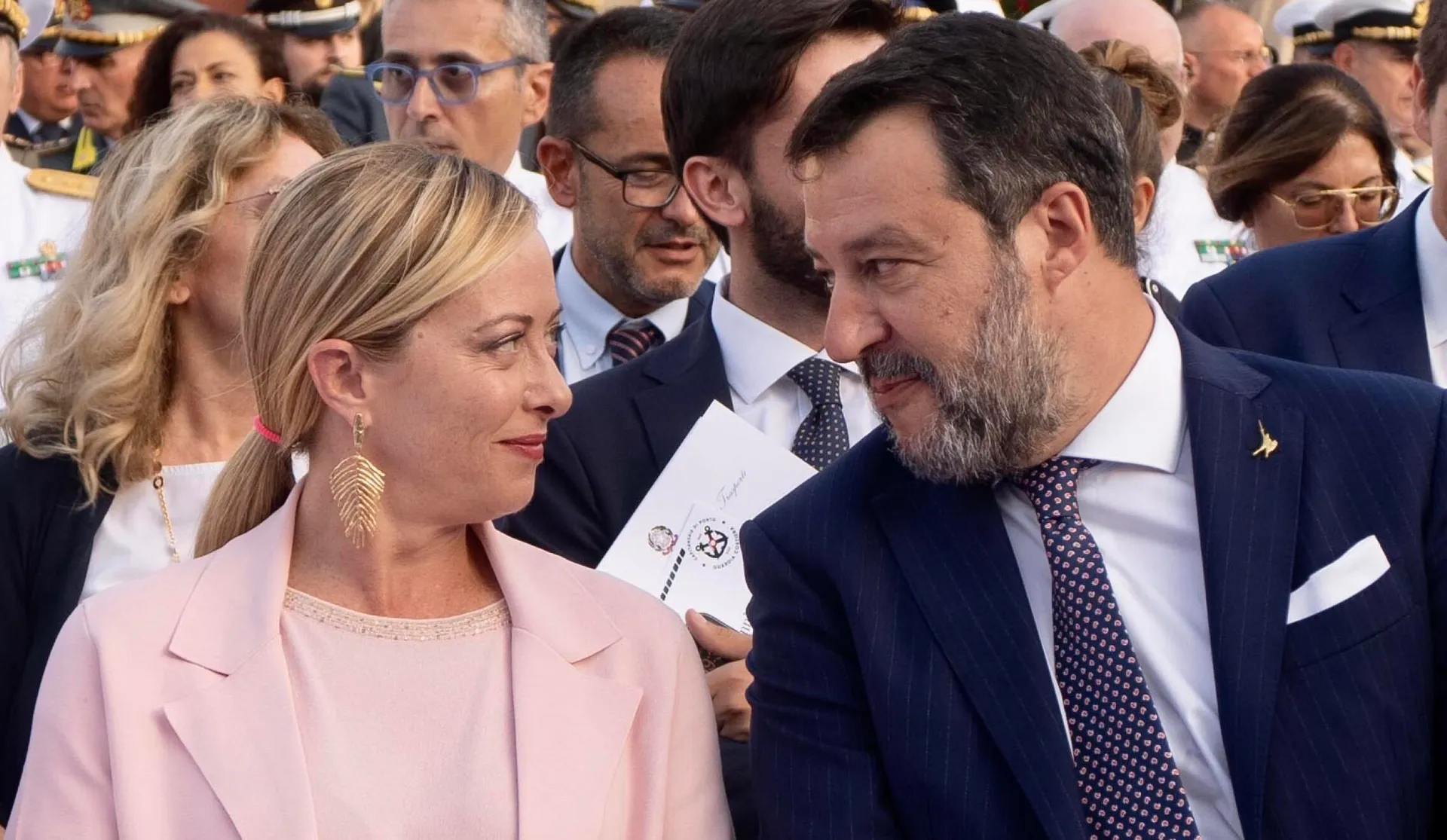 Giorgia Meloni e Matteo Salvini