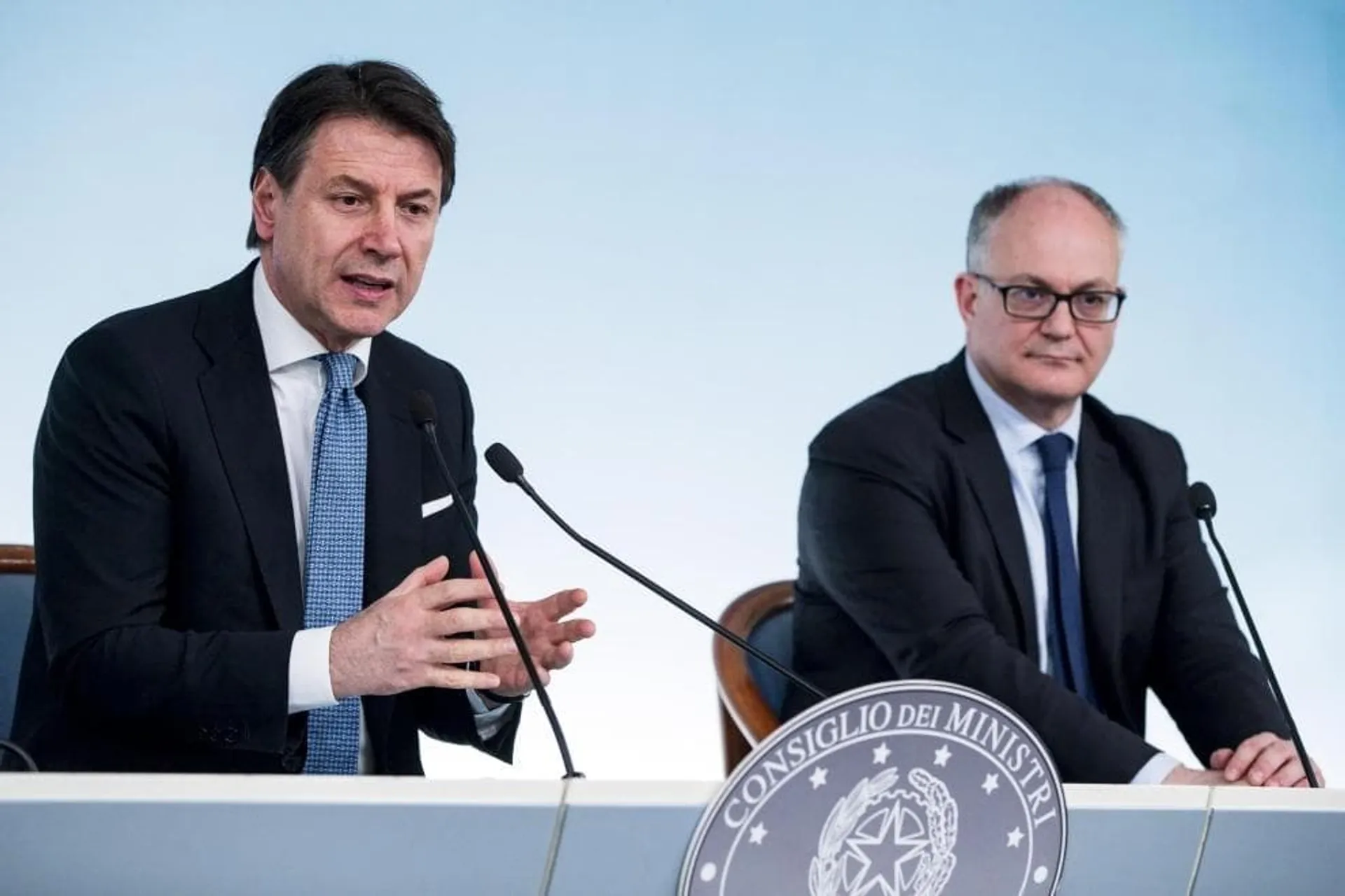 Giuseppe Conte e Roberto Gualtieri