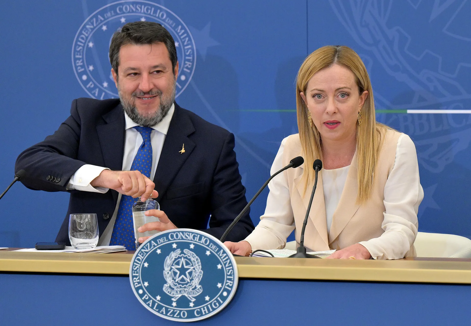 Matteo Salvini e Giorgia Meloni