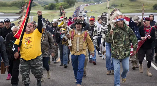 Le proteste per la costruzione dell'oleodotto Dakota Access