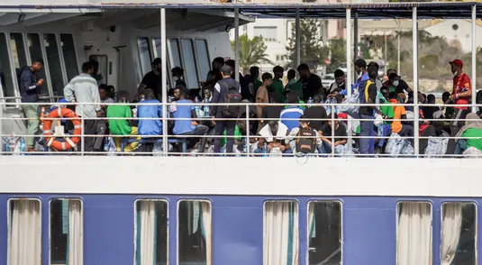 migranti a Lampedusa
