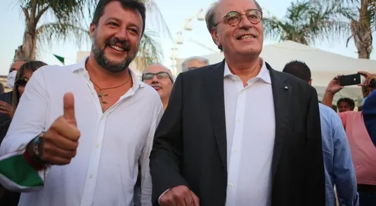 Matteo Salvini e Antonino Minicuci