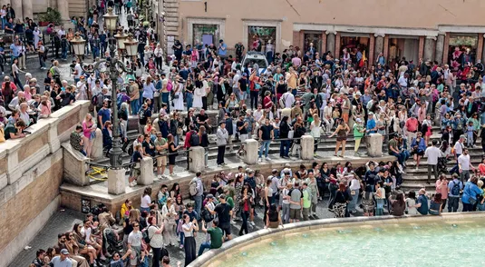 Fontana di Trevi a Roma