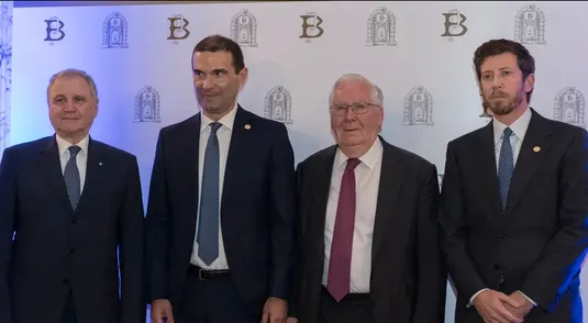 Federico Carli, Ernesto Fürstenberg Fassio, Ignazio Visco, Lord Mervyn King. 