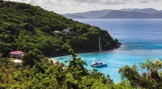 Scorcio delle British Virgin islands