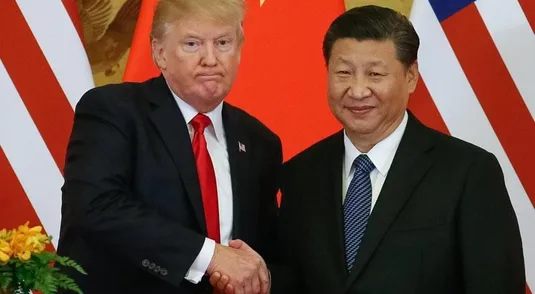 Donald Trump con Xi Jinping nel 2017