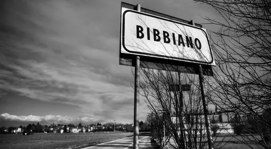 L'ingresso nel centro abitato di Bibbiano in via Suor Enrichetta Monti