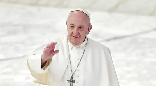 21/10/2020 Citta' del Vaticano, Aula Paolo VI, udienza del mercoledi' , nella foto papa Francesco mentre esce