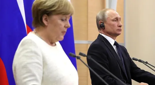 Angela Merkel e Vladimir Putin