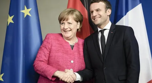 Angela Merkel ed Emmanuel Macron