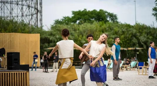 Uno spettacolo del festival Dominio Pubblico a Roma