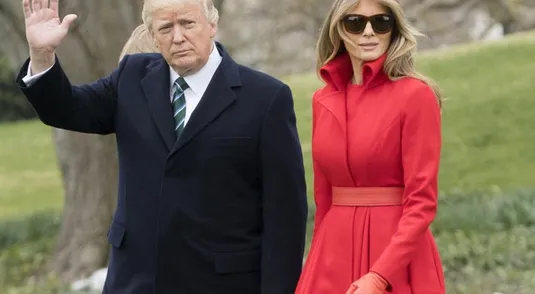 Donald Trump e la moglie Melania