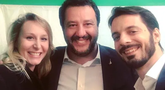 Marion Marechal-Le Pen, Matteo Salvini e Vincenzo Sofo