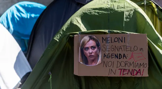 protesta tende Sapienza