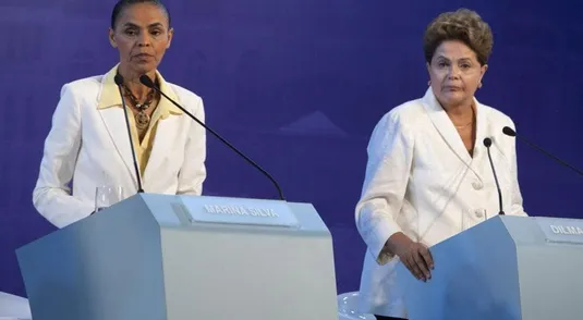 Marina Silva e Dilma Rousseff