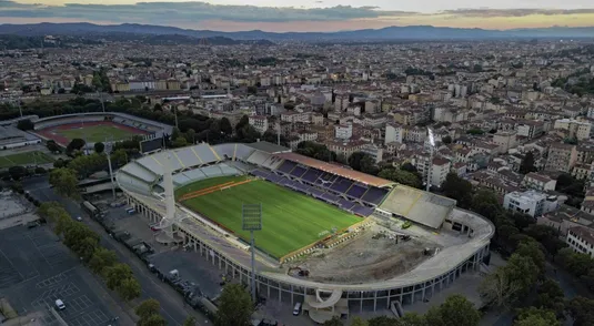 Lo stadio Franchi a Firenze