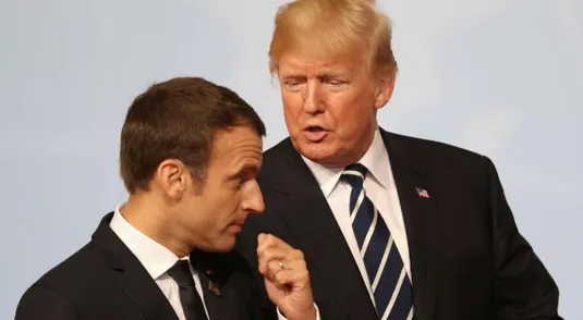 Emmanuel Macron e Donald Trump, al G20 di Amburgo