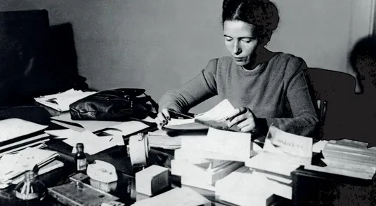 Simone de Beauvoir nel 1953