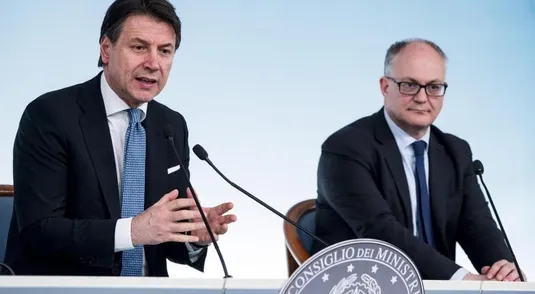 Giuseppe Conte e Roberto Gualtieri