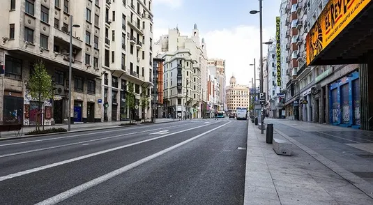 La Gran Via a Madrid