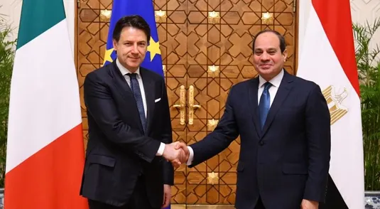 Giuseppe Conte e Al Sisi